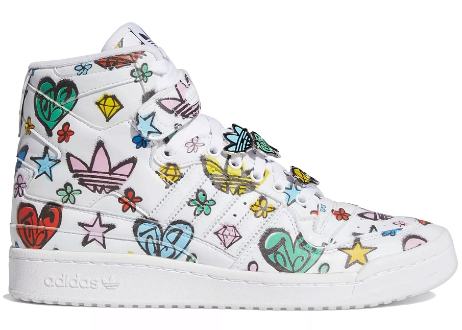 Фото № 1 с приближением к товару «‎adidas Forum 84 Hi Jeremy Scott Monogram Graffiti»