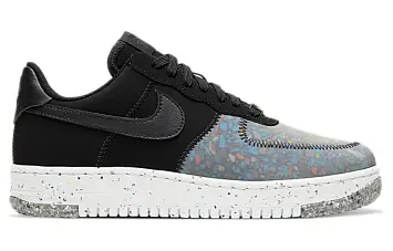 Nike Air Force 1 Crater Skate Shoes Black Photon Dust - 3