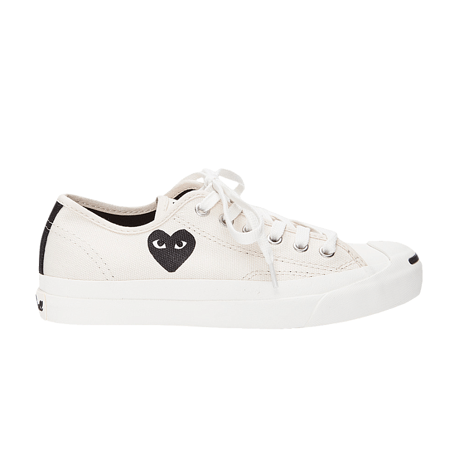 Фото № 1 с приближением к товару «‎Comme des Garçons Play x Converse Jack Purcell Low Natural»