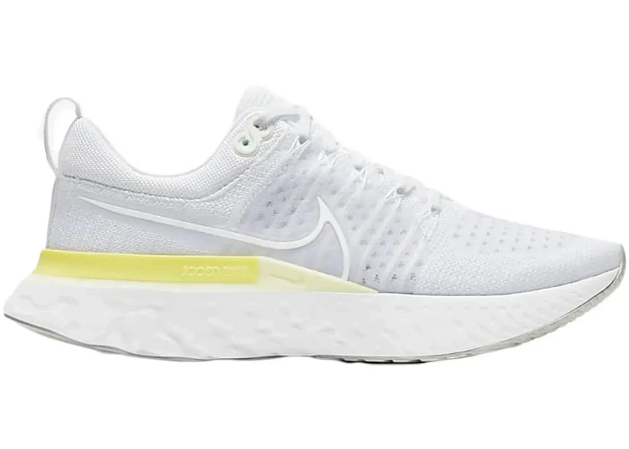 Фото № 1 с приближением к товару «‎Nike React Infinity Run Flyknit 2 Platinum Tint Light Citron »