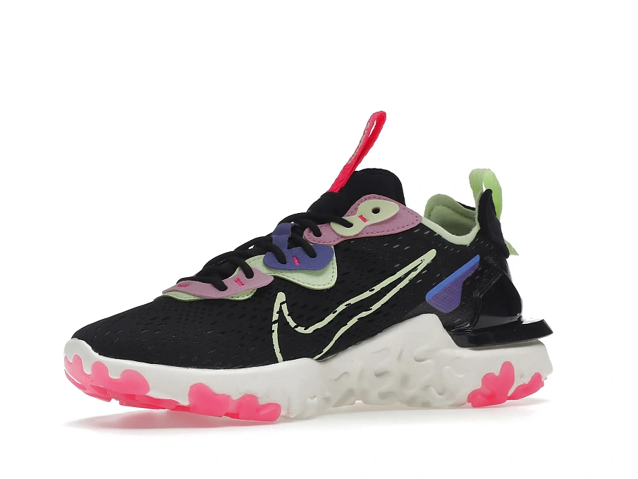 Фото № 2 с приближением к товару «‎Nike React Vision Black Beyond Pink Volt »