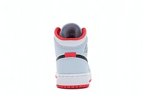 Фото № 4 с приближением к товару «‎Jordan 1 Mid Half Blue Polka Dot Swoosh »