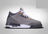Фото № 1 с приближением к товару «‎Nike Air Jordan 3 Retro Vintage basketball shoes Cool Grey»