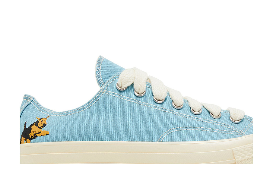 Фото № 3 с приближением к товару «‎Golf Le Fleur x Converse Chuck 70 Low Darryl Pack - Milky Blue»