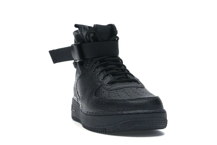 Фото № 3 с приближением к товару «‎Nike SF Air Force 1 Mid Triple Black»