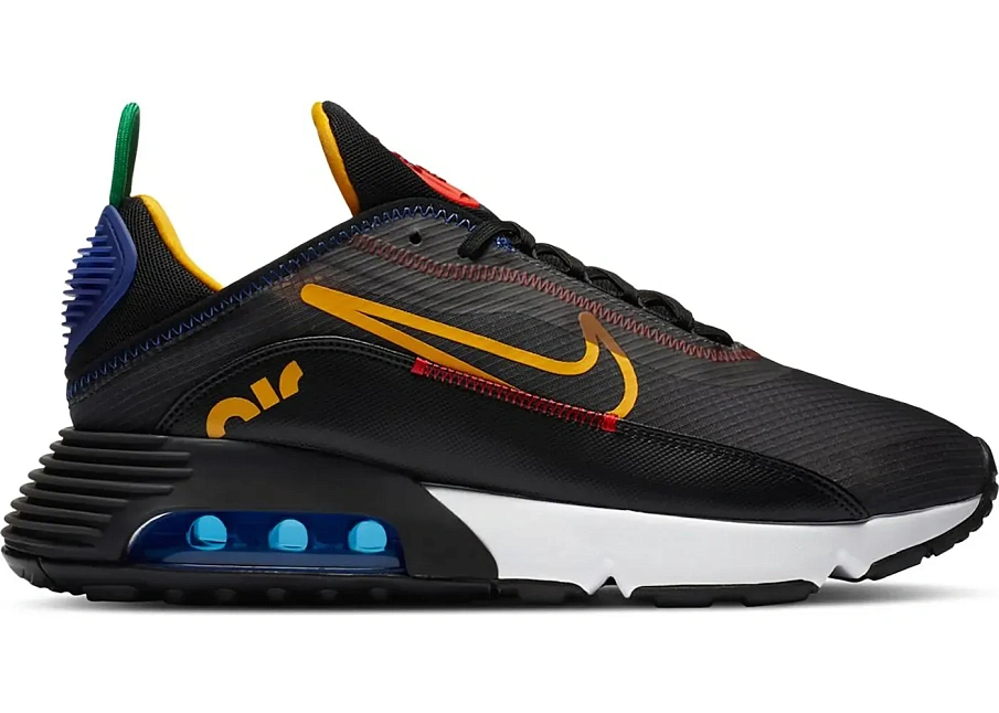 Фото № 1 с приближением к товару «‎Nike Air Max 2090 Dark Grey Chile Red University Gold»