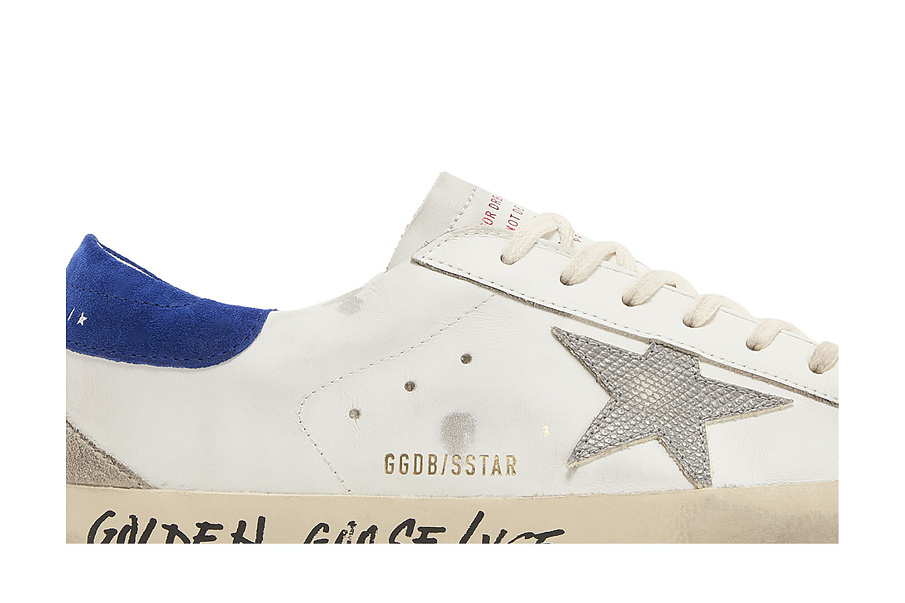Фото № 3 с приближением к товару «‎Golden Goose Superstar Snakeskin - White Blue»
