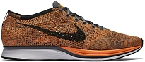 Фото № 1 с приближением к товару «‎Nike Flyknit Racer Orange Dark Grey (2016)»