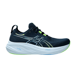 ASICS Gel Nimbus 26 Wide French Blue Electric Lime