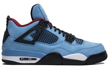 Nike Air Jordan 4 Retro Travis Scott Cactus Jack Basketball Shoes blue - 2