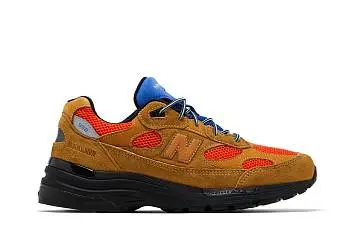 Action Bronson x New Balance 992 Made in USA Tan Orange Blue - 2
