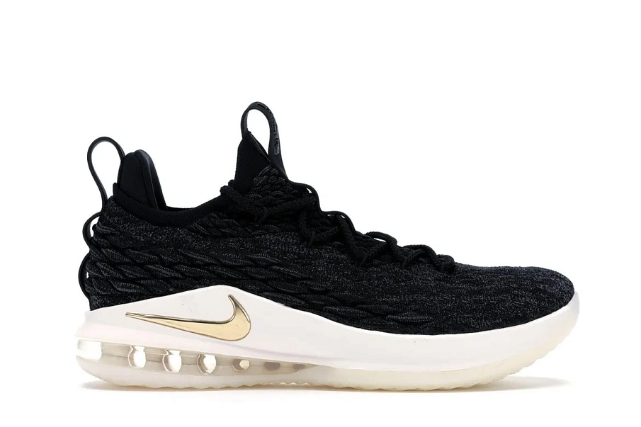 Фото № 1 с приближением к товару «‎Nike LeBron 15 Low Black Gold»