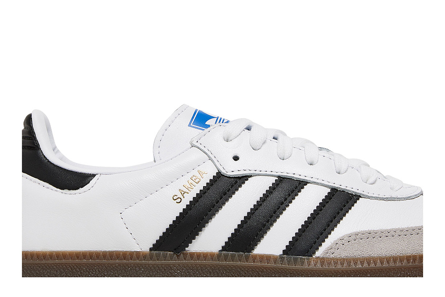 Фото № 3 с приближением к товару «‎adidas Samba OG White Black Gum»