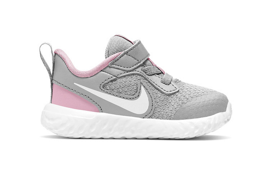 Фото № 2 с приближением к товару «‎Nike (TD) Revolution 5 GreyPinkWhite»