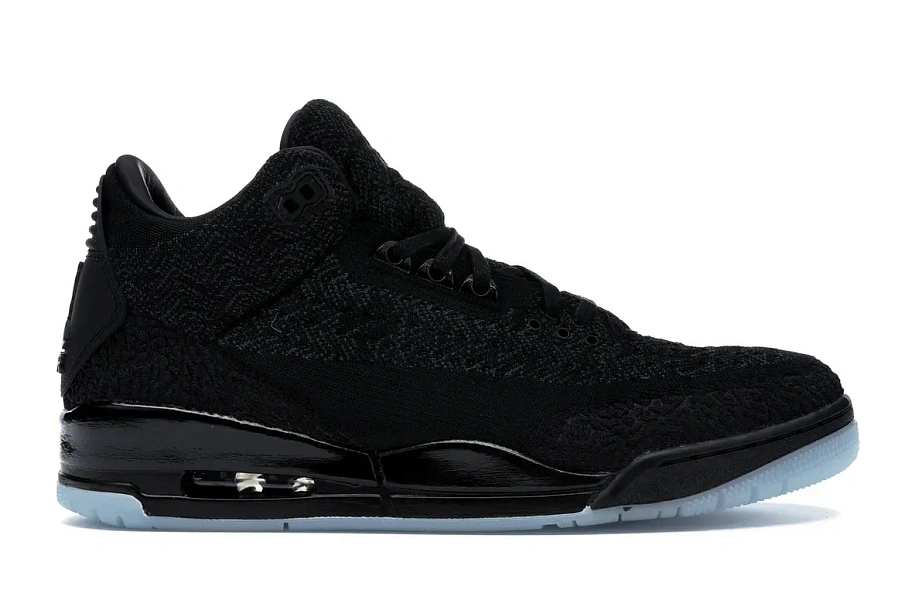 Фото № 1 с приближением к товару «‎Jordan 3 Retro Flyknit Black»