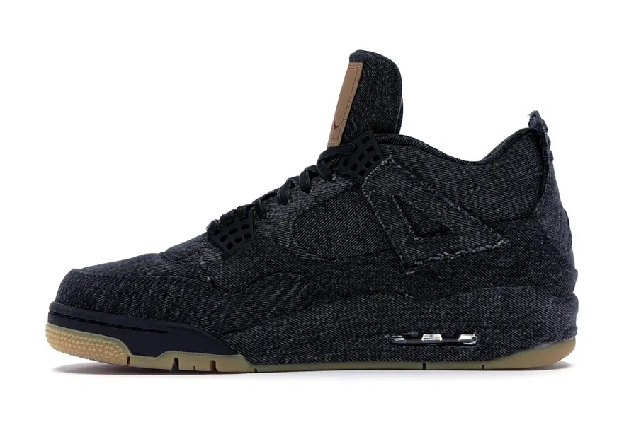 Фото № 3 с приближением к товару «‎Jordan 4 Retro Levis Black (Blank Tag)»