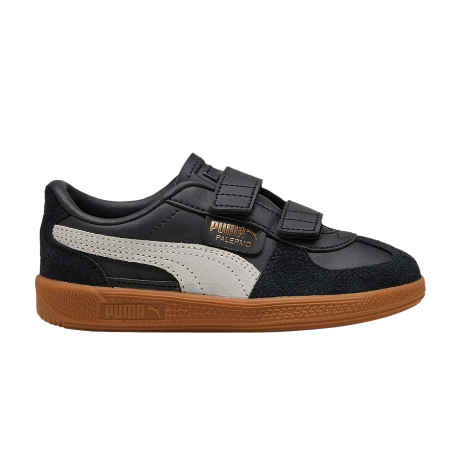 Фото № 1 с приближением к товару «‎Puma Palermo Elevata Leather Little Kid Black Feather Grey Gum»
