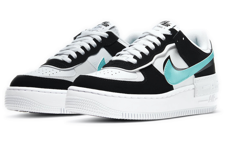 Фото № 2 с приближением к товару «‎Nike Air Force 1 Shadow White Black Aurora (W)»
