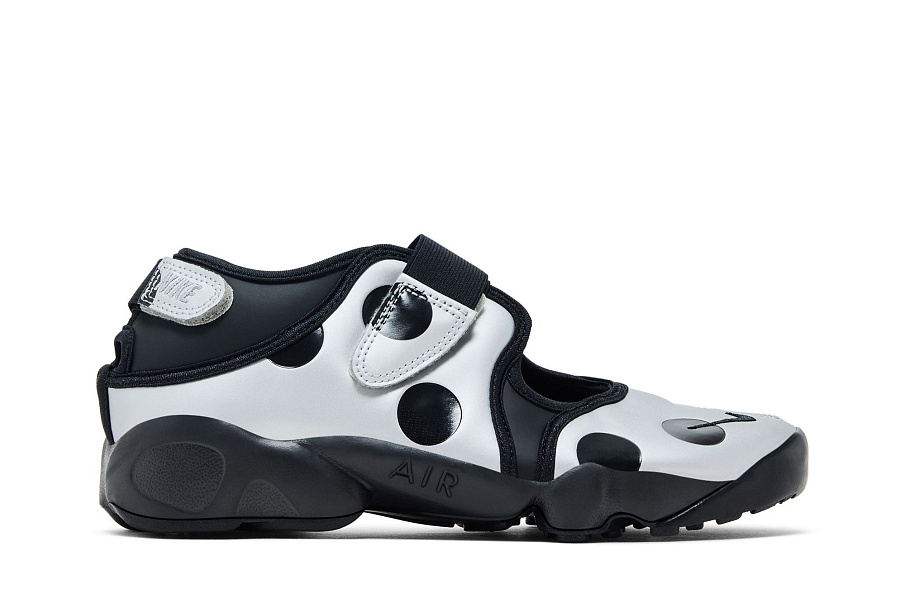Фото № 2 с приближением к товару «‎Nike Women's Air Rift Polka Dots Black Metallic Silver»