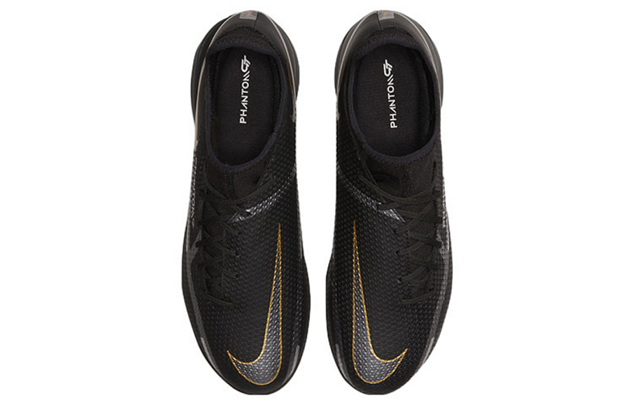 Фото № 4 с приближением к товару «‎Nike Phantom GT2 Academy Dynamic Fit IC Soccer Shoes BlackGold»