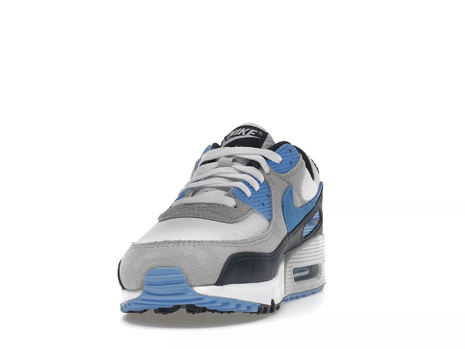 Фото № 2 с приближением к товару «‎Nike Air Max 90 White University Blue (2022)»