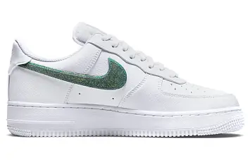 Nike Air Force 1 "Glitter Swoosh" Low-Top Sneakers WhiteGreen - 3