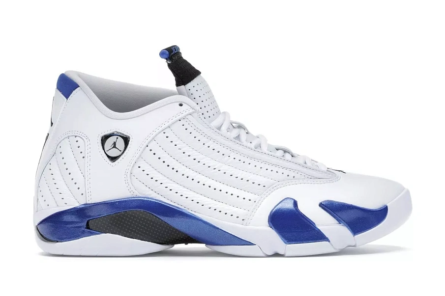 Фото № 1 с приближением к товару «‎Jordan 14 Retro White Hyper Royal»
