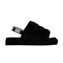 Фото № 1 с приближением к товару «‎UGG Fluff Yeah Slide Kids Black»