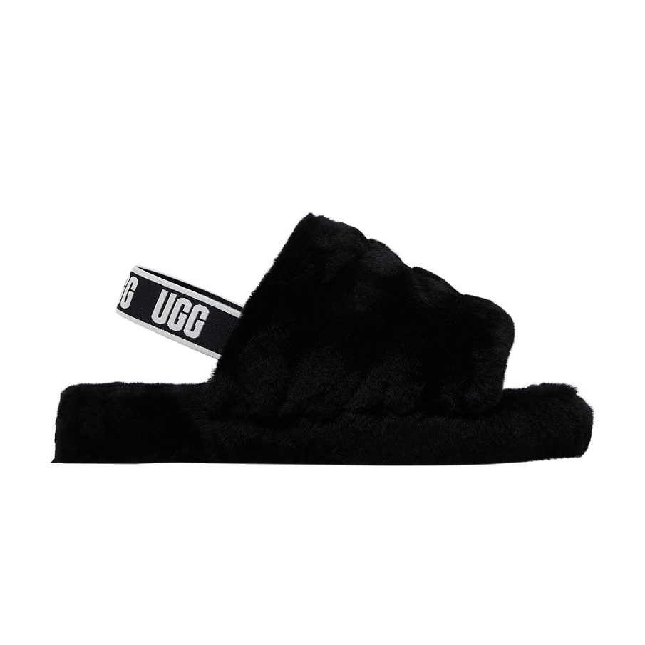 Фото № 1 с приближением к товару «‎UGG Fluff Yeah Slide Kids Black»