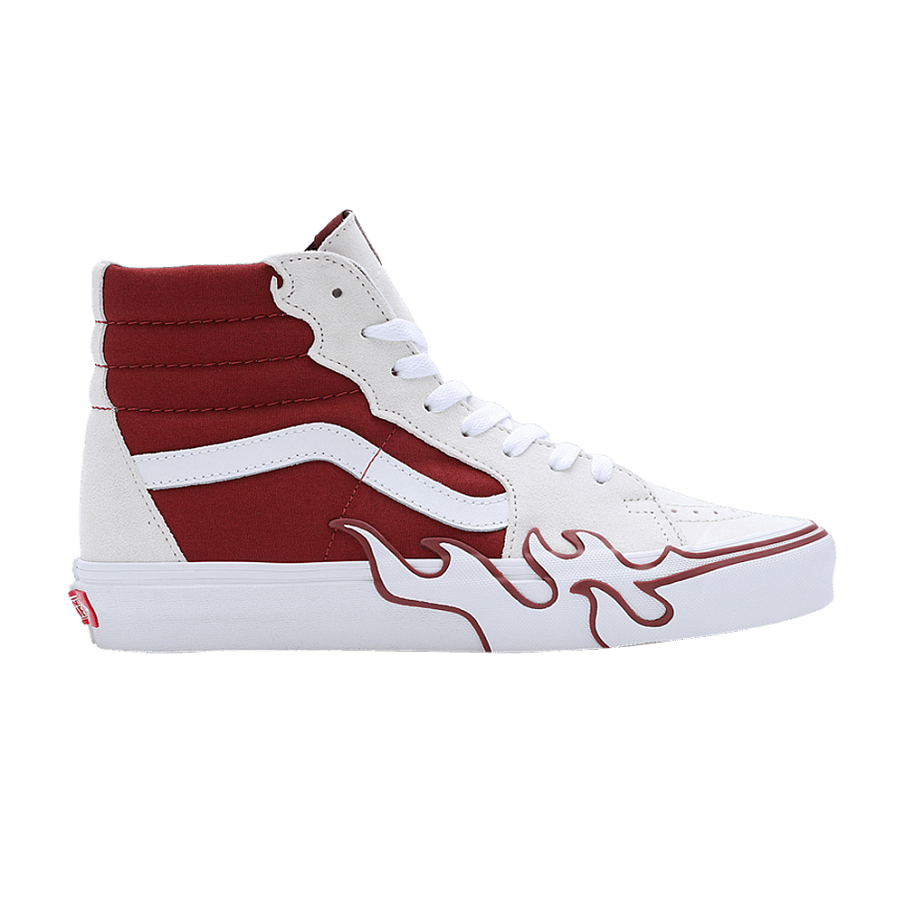 Фото № 1 с приближением к товару «‎Vans Sk8-Hi Flame - White Tawny Port»