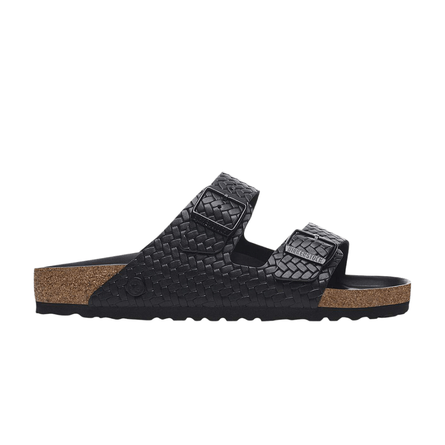 Фото № 1 с приближением к товару «‎Birkenstock Arizona Leather Woven Sandal Emboss Black»