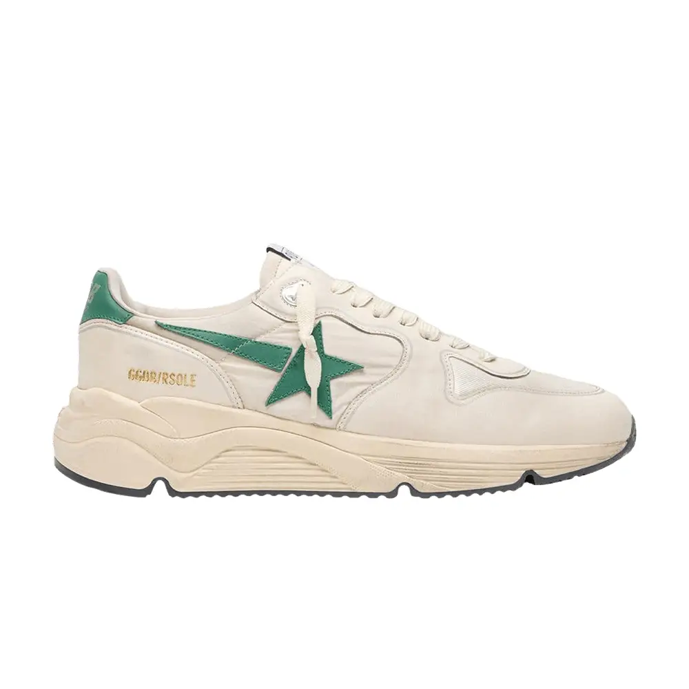 Golden Goose Running Sole Green White - 1