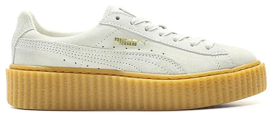 Фото № 1 с приближением к товару «‎Puma Creepers Rihanna Fenty White Oatmeal »