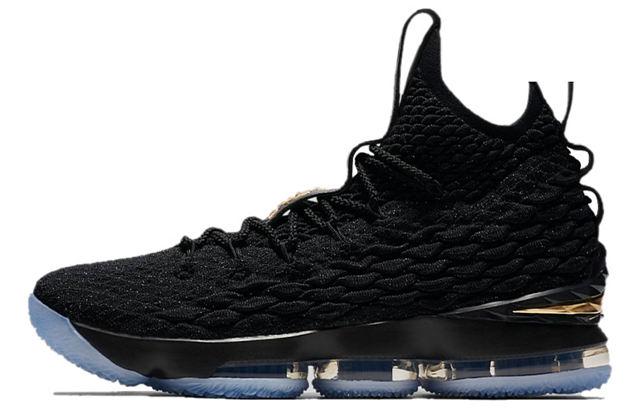 Фото № 1 с приближением к товару «‎ Nike Lebron 15 Basketball shoes Black Metallic Gold»