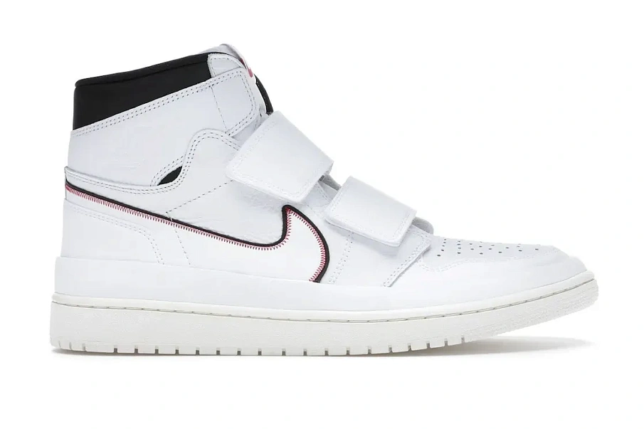 Фото № 1 с приближением к товару «‎Jordan 1 Retro High Double Strap White Black Sail»