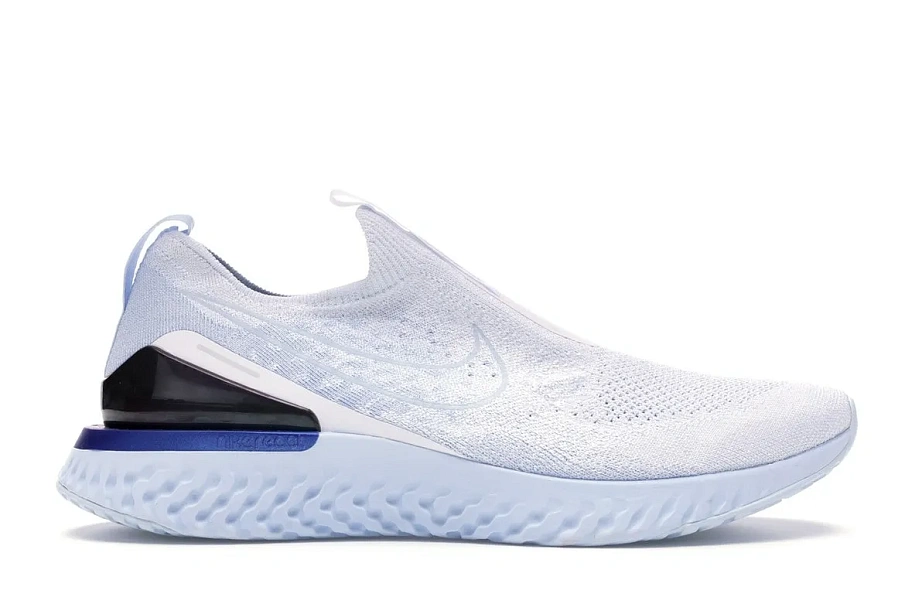 Фото № 1 с приближением к товару «‎Nike Epic React Moc Flyknit White Hydrogen Blue»