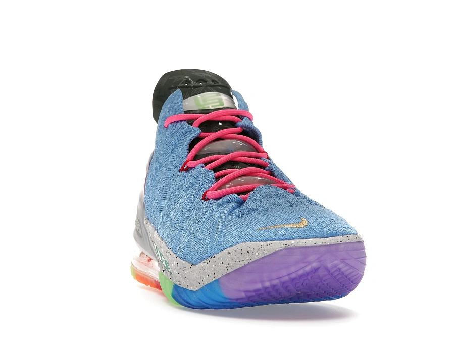 Фото № 4 с приближением к товару «‎Nike LeBron 18 Best of 1-9 Light Blue»
