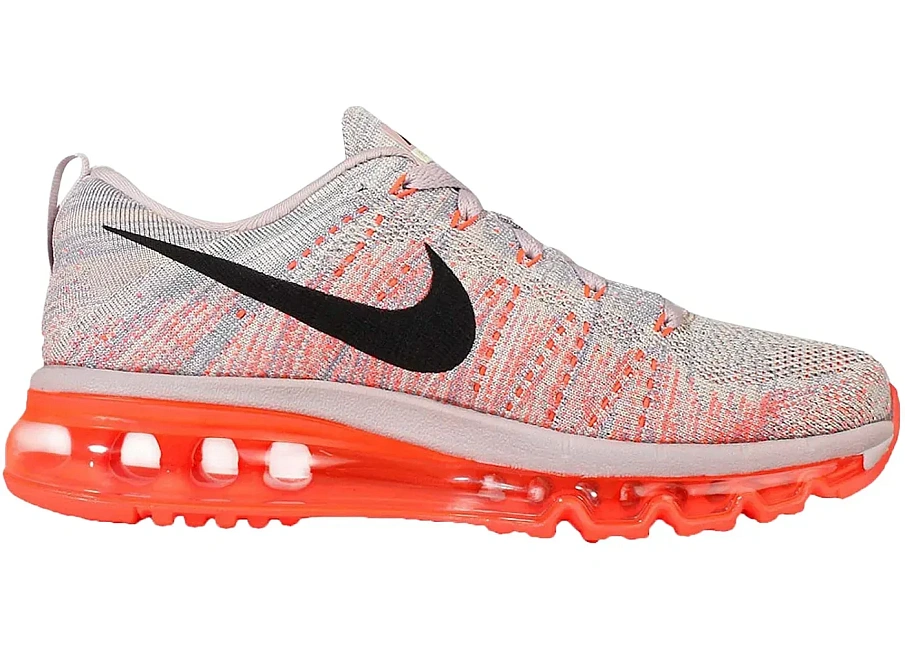 Фото № 1 с приближением к товару «‎Nike Flyknit Air Max Violet Ash Hyper Orange »