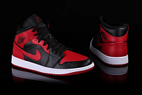 Фото № 3 с приближением к товару «‎Nike Air Jordan 1 Vintage basketball shoes Bred»