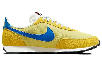 Nike Waffle Trainer 2 Low-top Running Shoes YellowBlue - 3