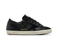 Фото № 2 с приближением к товару «‎Golden Goose Women's Superstar Black Glitter Heel»