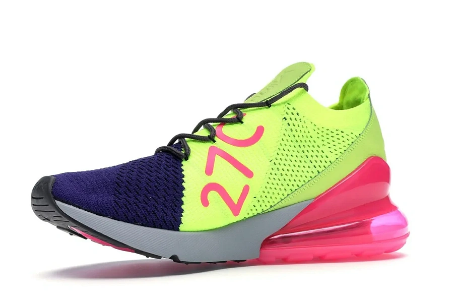 Фото № 4 с приближением к товару «‎Nike Air Max 270 Flyknit Regency Purple Volt»