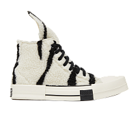 Фото № 1 с приближением к товару «‎Rick Owens x Converse DRKSHDW TURBODRK Chuck 70 High Zebra»