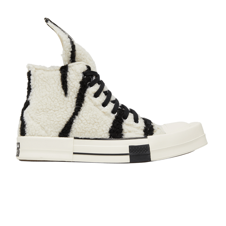 Фото № 1 с приближением к товару «‎Rick Owens x Converse DRKSHDW TURBODRK Chuck 70 High Zebra»