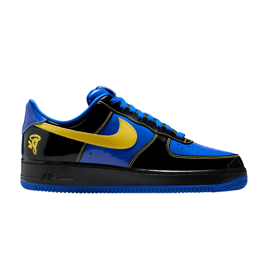 Фото № 1 с приближением к товару «‎Central Cee x Nike Air Force 1 Low Black Optic Yellow Friends & Family»