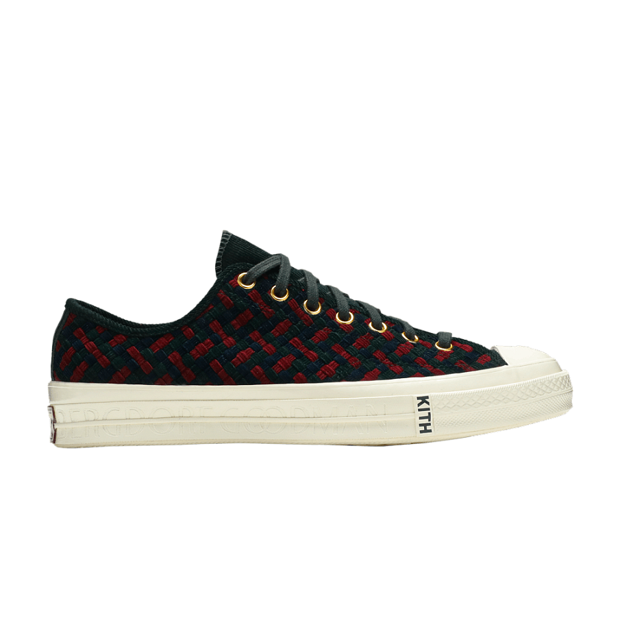 Фото № 1 с приближением к товару «‎Kith x Bergdorf Goodman x Converse Chuck 70 Low Multi Woven»