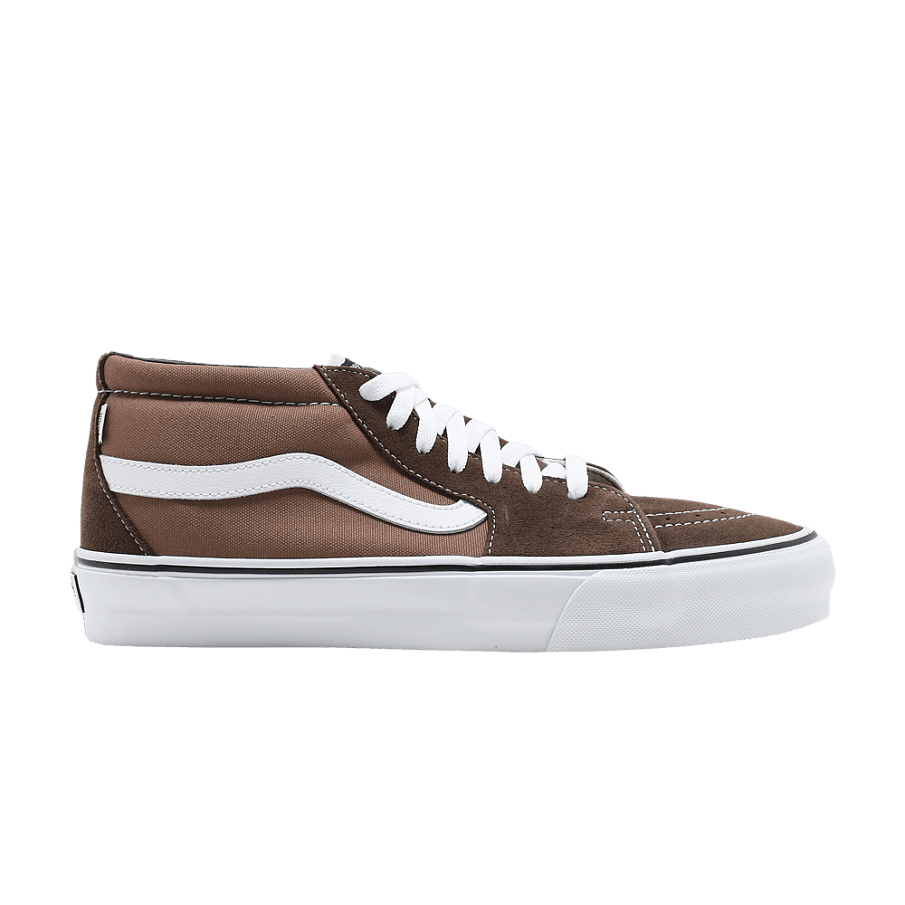 Фото № 1 с приближением к товару «‎JJJJound x Vans Sk8-Mid VLT LX Brown»