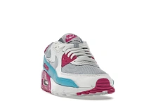 Фото № 2 с приближением к товару «‎Nike Air Max 90 White Vivid Pink Light Blue Fury »