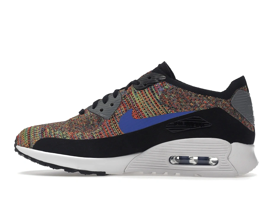 Фото № 5 с приближением к товару «‎Nike Air Max 90 Ultra 2.0 Flyknit Black Medium Blue Cool Grey »