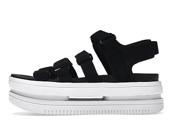 Nike Iconic Classic Sandal Black White White  - 3